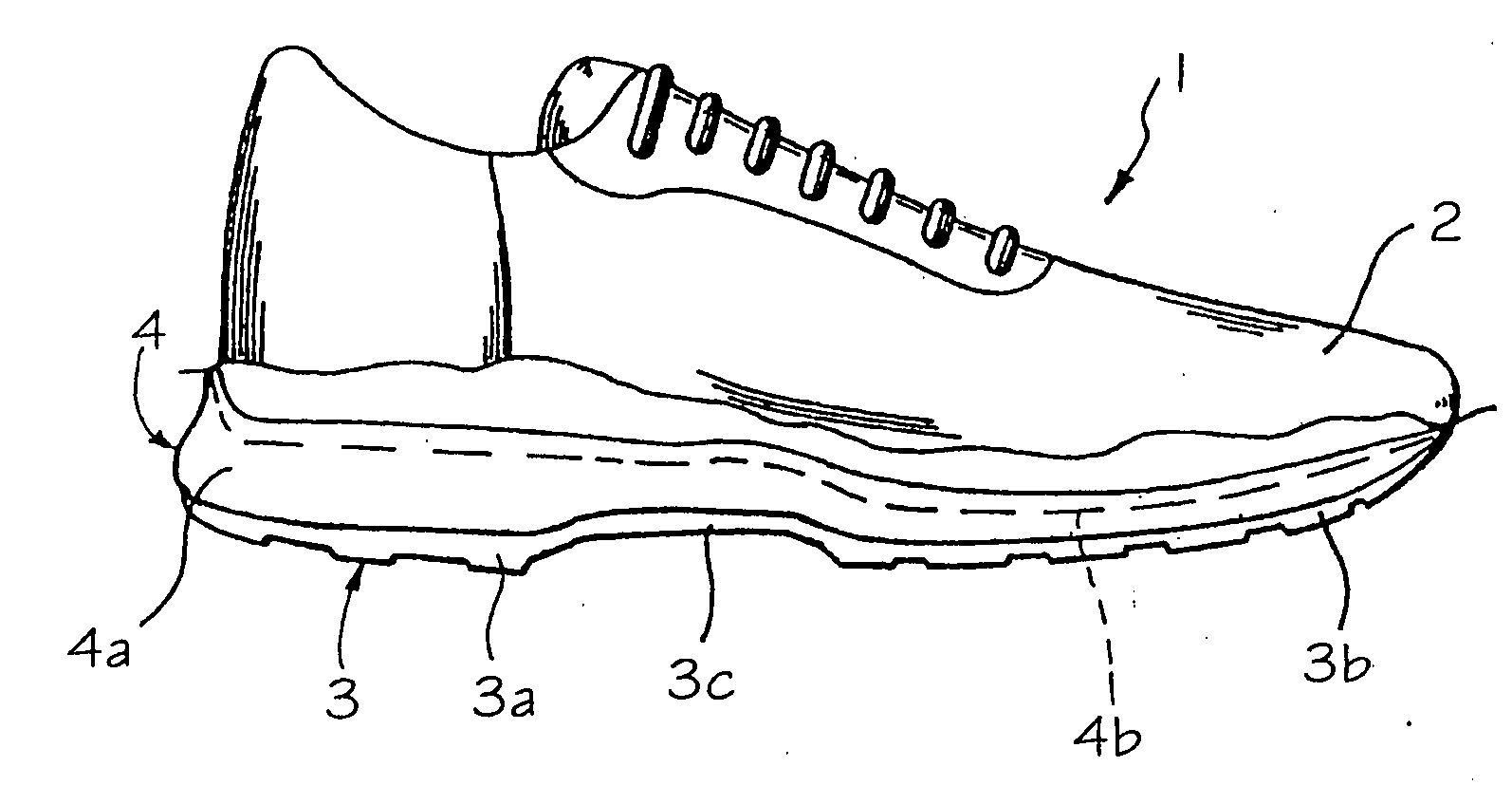 Footwear with an adjusting system of a width dimension