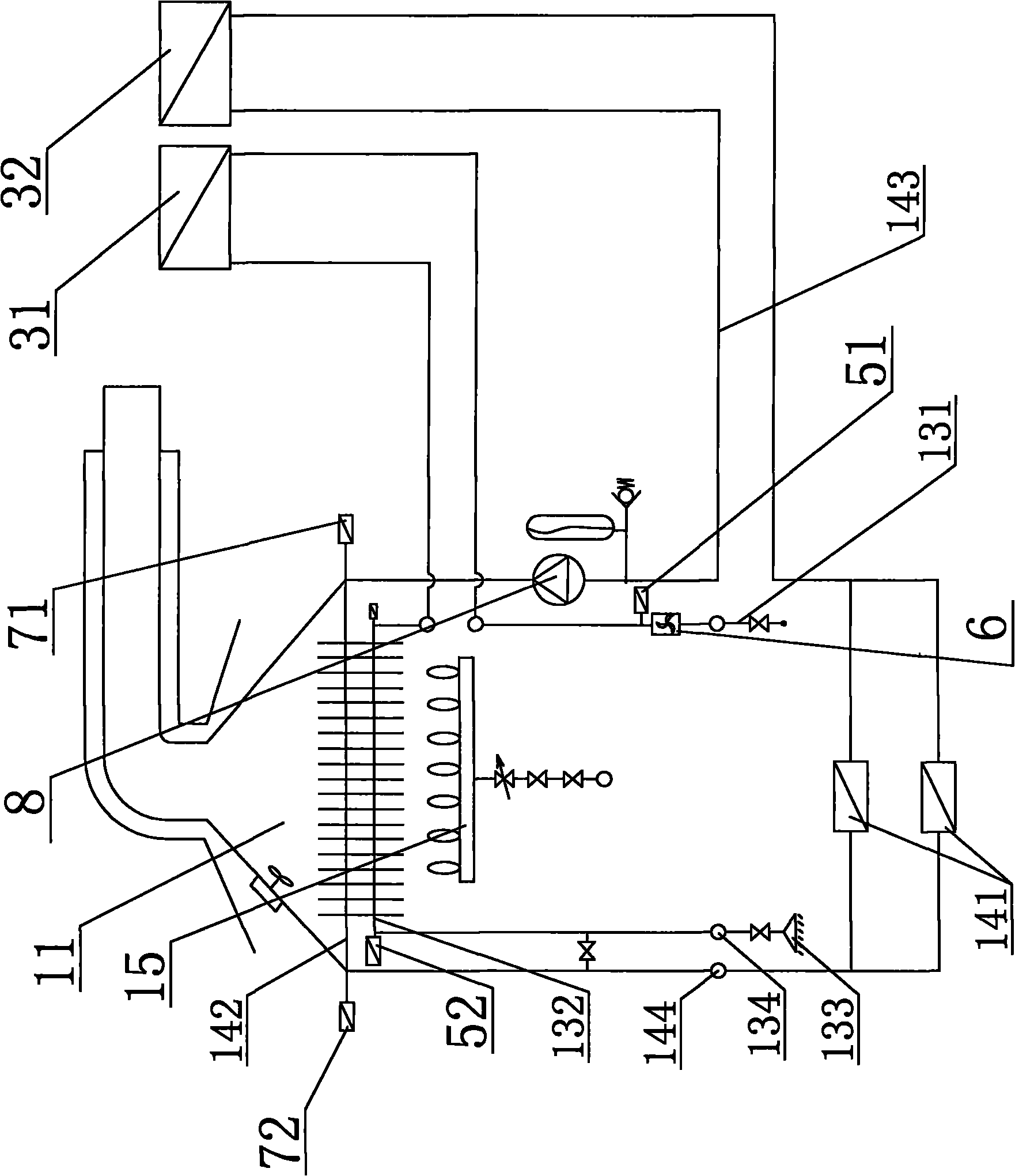 Dual-purpose water heating device capable of heating and heating water