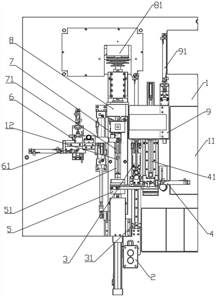 Welding device for pressure switch based on clamping and positioning of manipulator