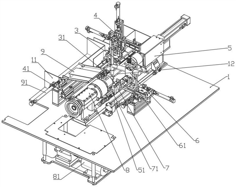 Welding device for pressure switch based on clamping and positioning of manipulator