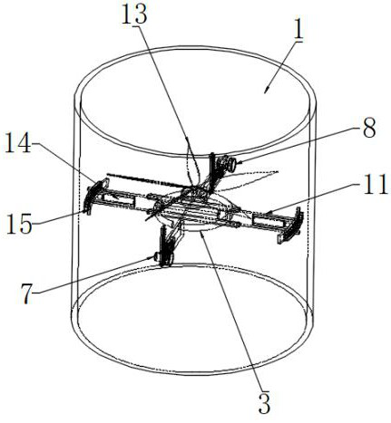 Device for reducing water drops carried by wet desulphurization direct discharge chimney and construction method