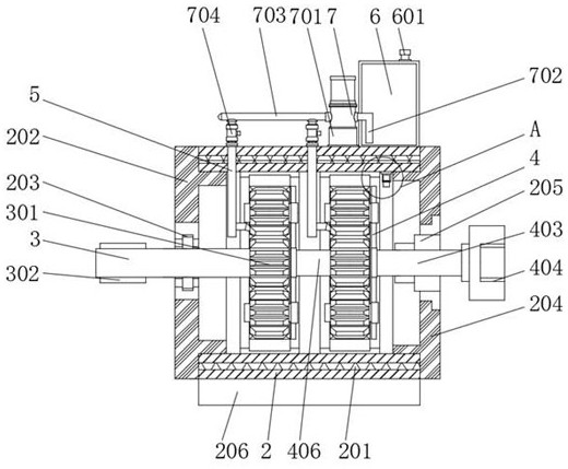 Planetary gear reduction gearbox with self-control lubrication effect