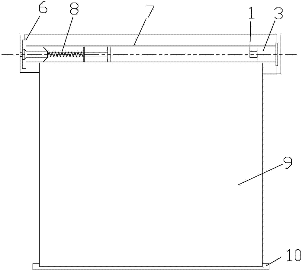 Spring type curtain balancer and rope-less rolling type curtain thereof