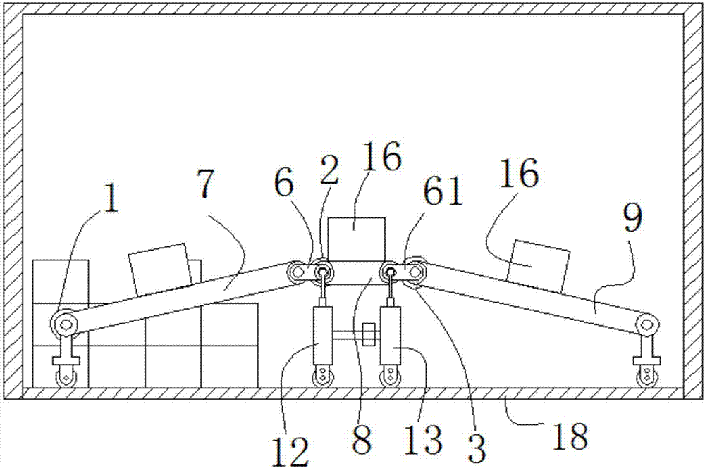 Container packing system suitable for small goods