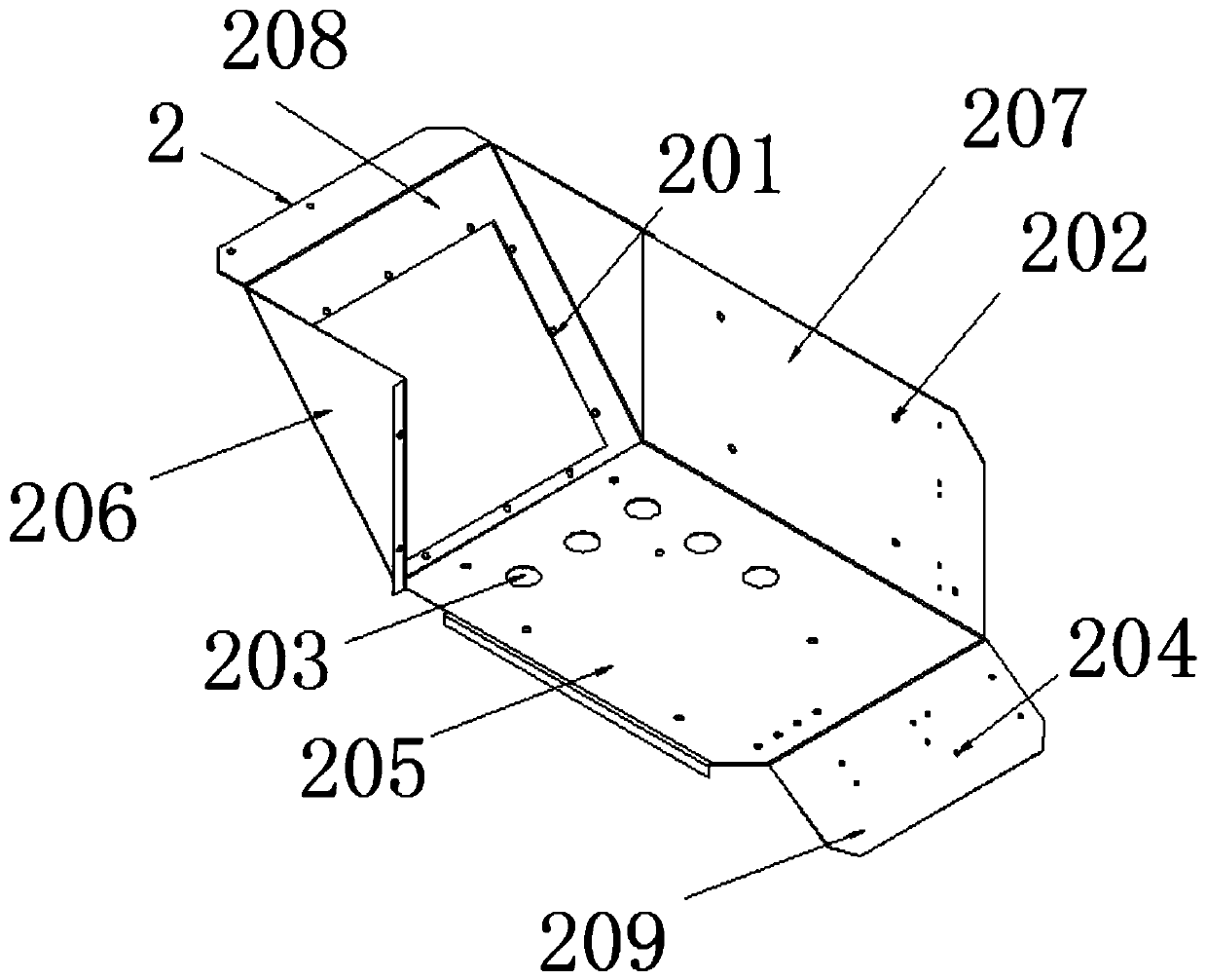 Interior structure of air conditioner equipment with compact structure