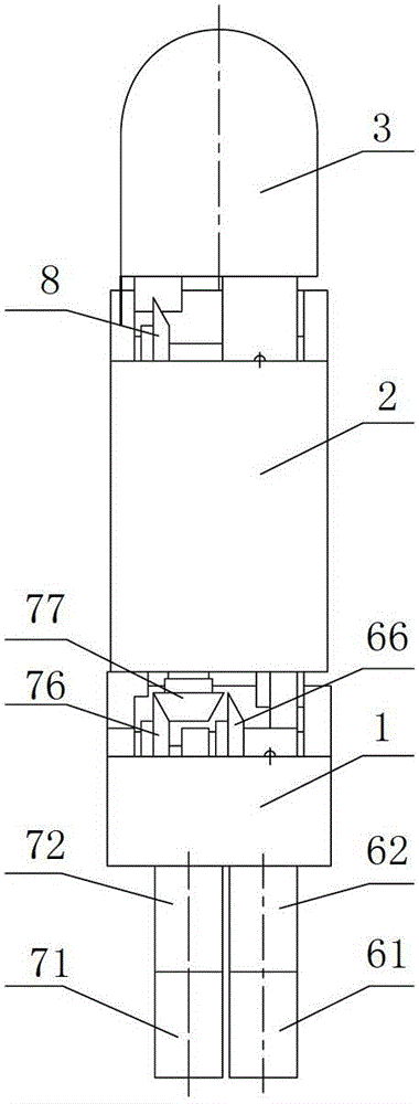 Bevel-gear-coupling neat robot finger device