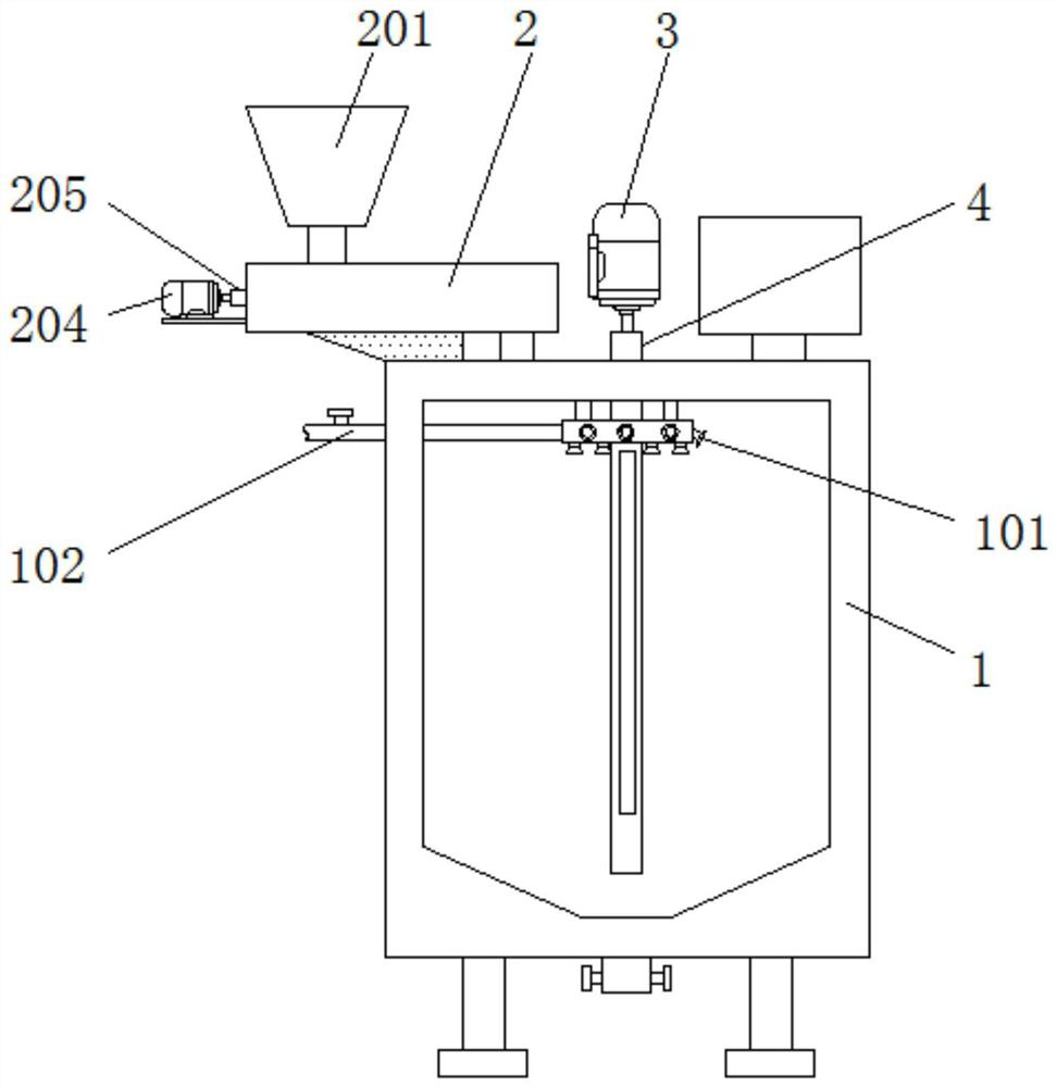 Positive electrode homogenizing device for lithium battery processing