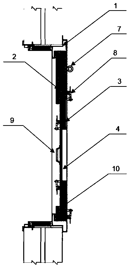 Sound insulation performance test window and test method for variable-size vehicle sound package