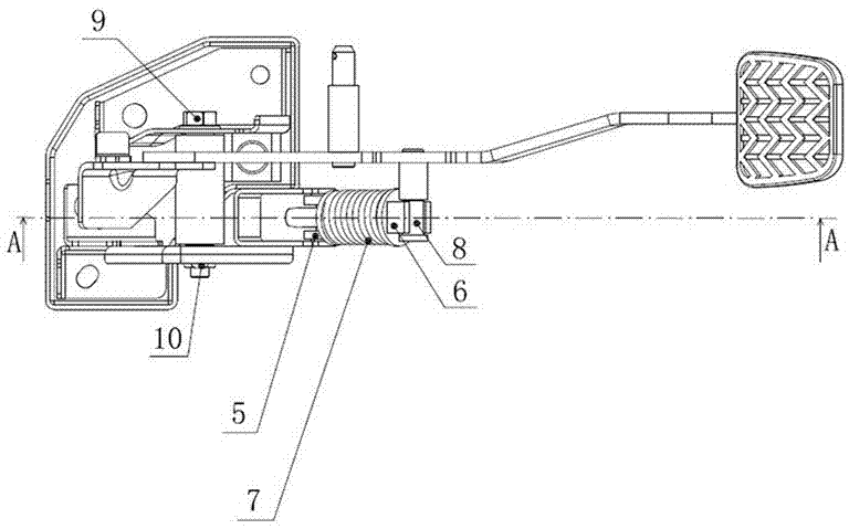 Press-fitting fixture for spring of pedal