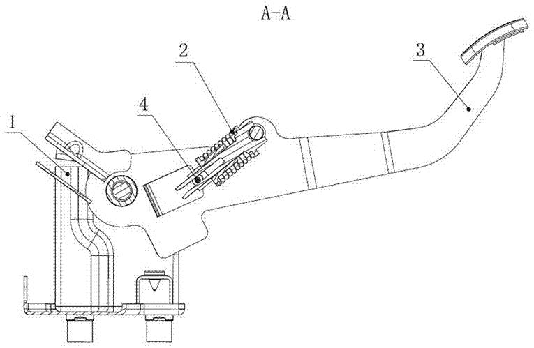 Press-fitting fixture for spring of pedal