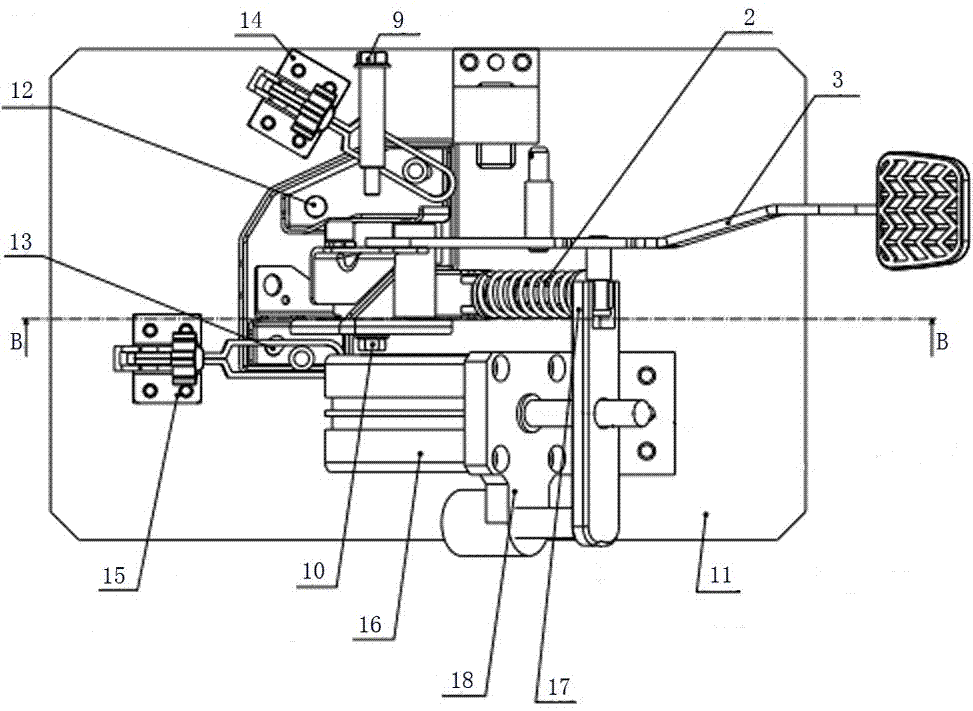 Press-fitting fixture for spring of pedal