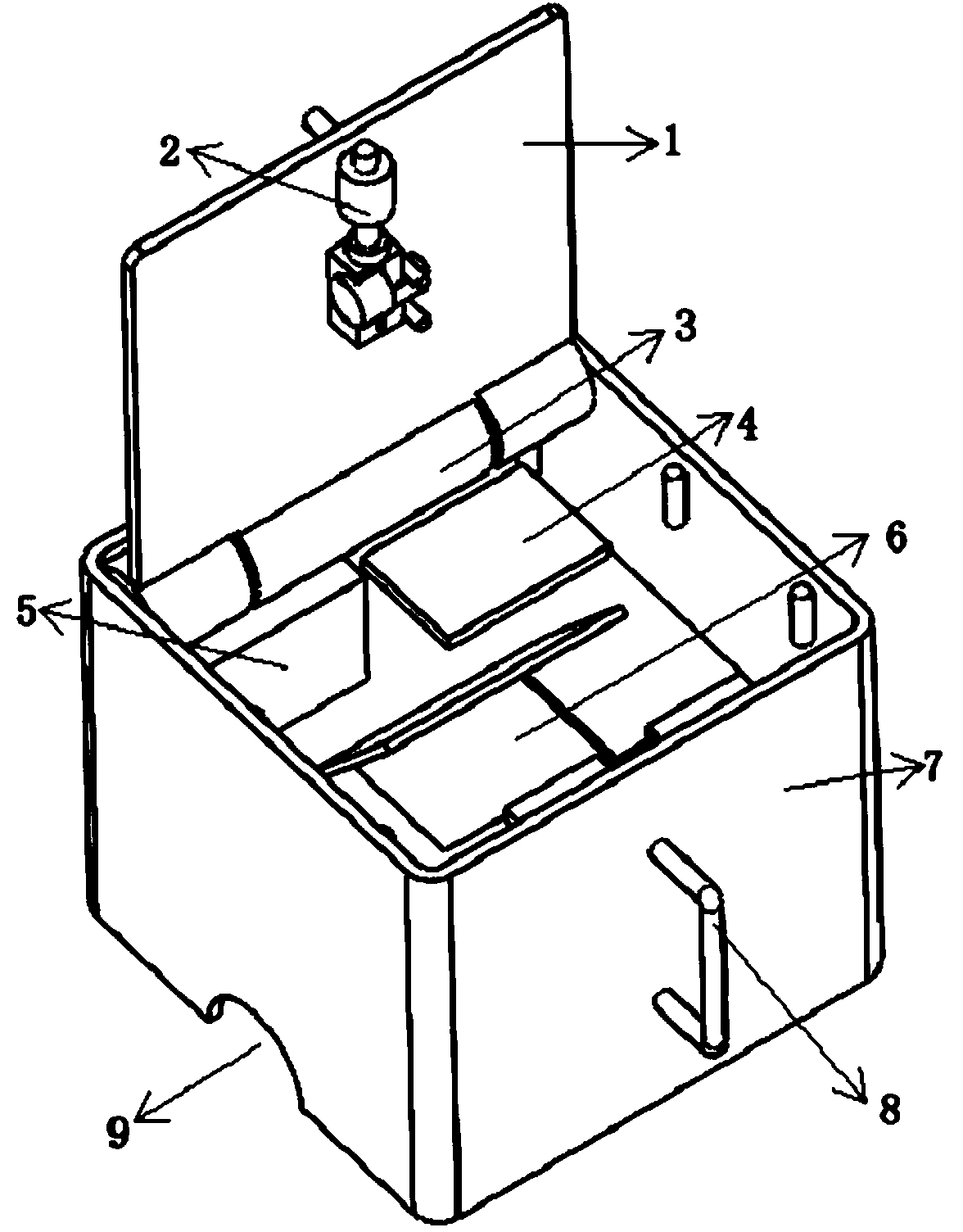 Intelligent anti-theft box for oil unloading hole of oil storage tank