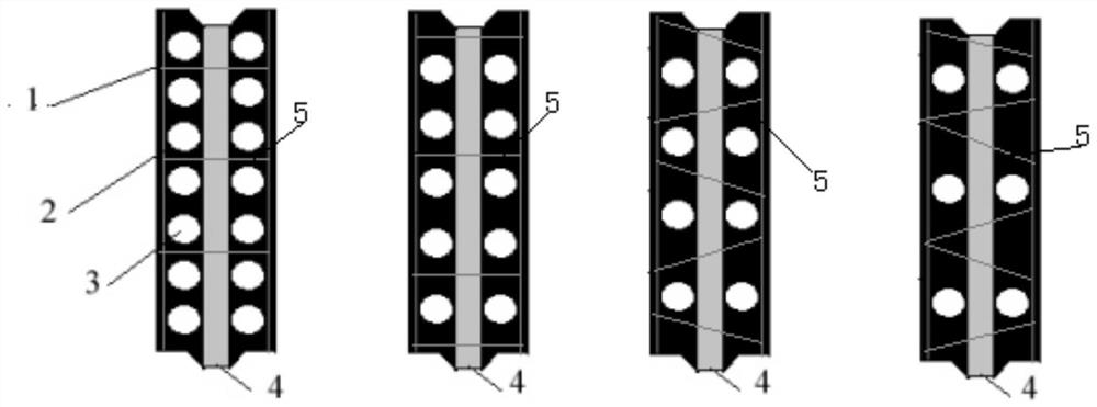 Method for preparing high-performance composite wallboard by using waste construction waste or industrial waste residue