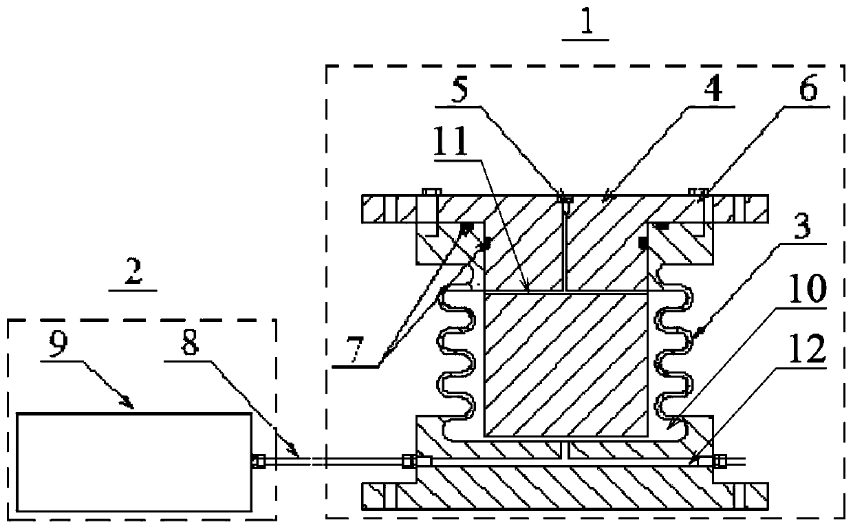 Hydraulic low-frequency-absorption vibration isolator