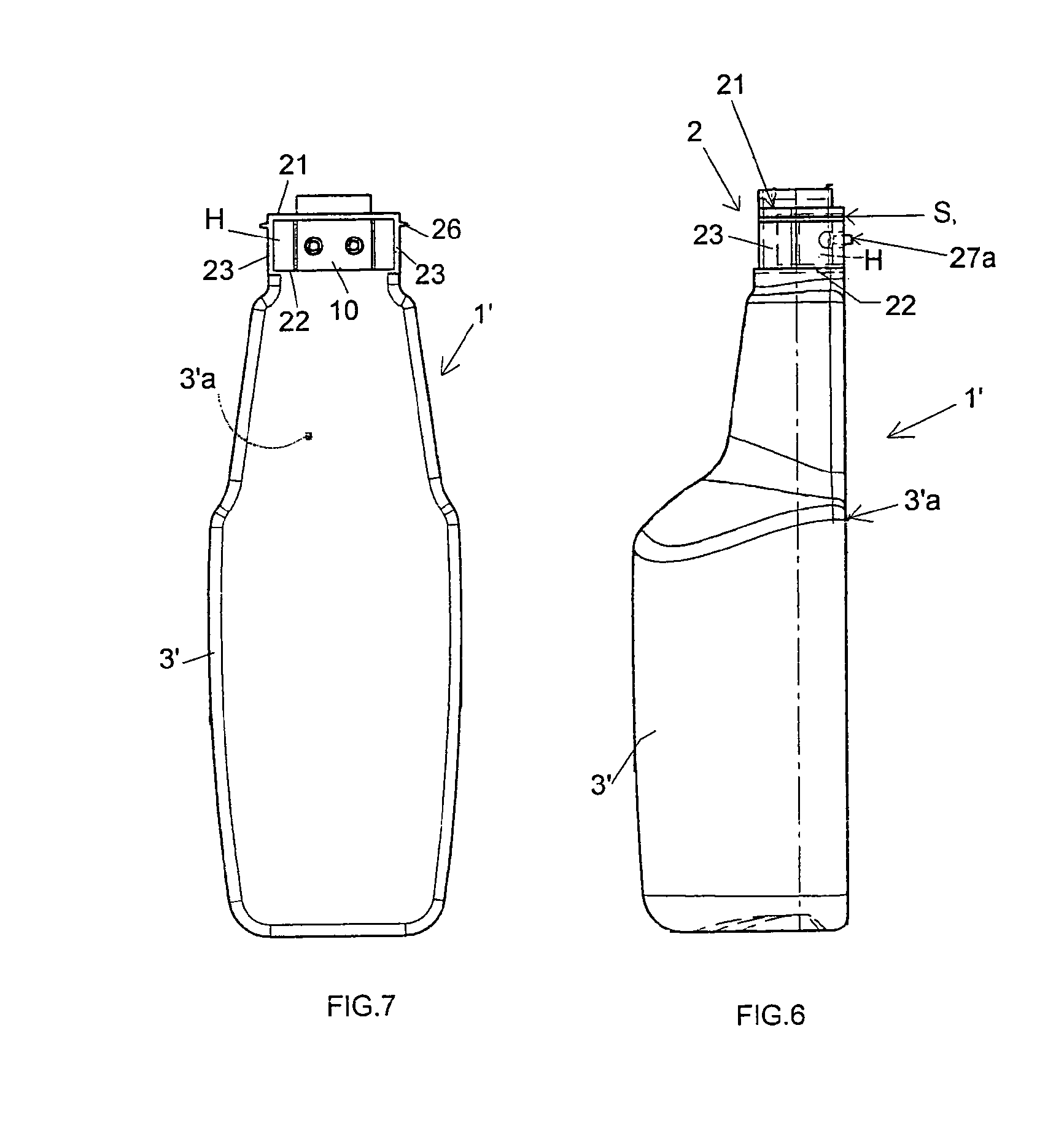 Plastic preform and single container for making a dual-container dispenser