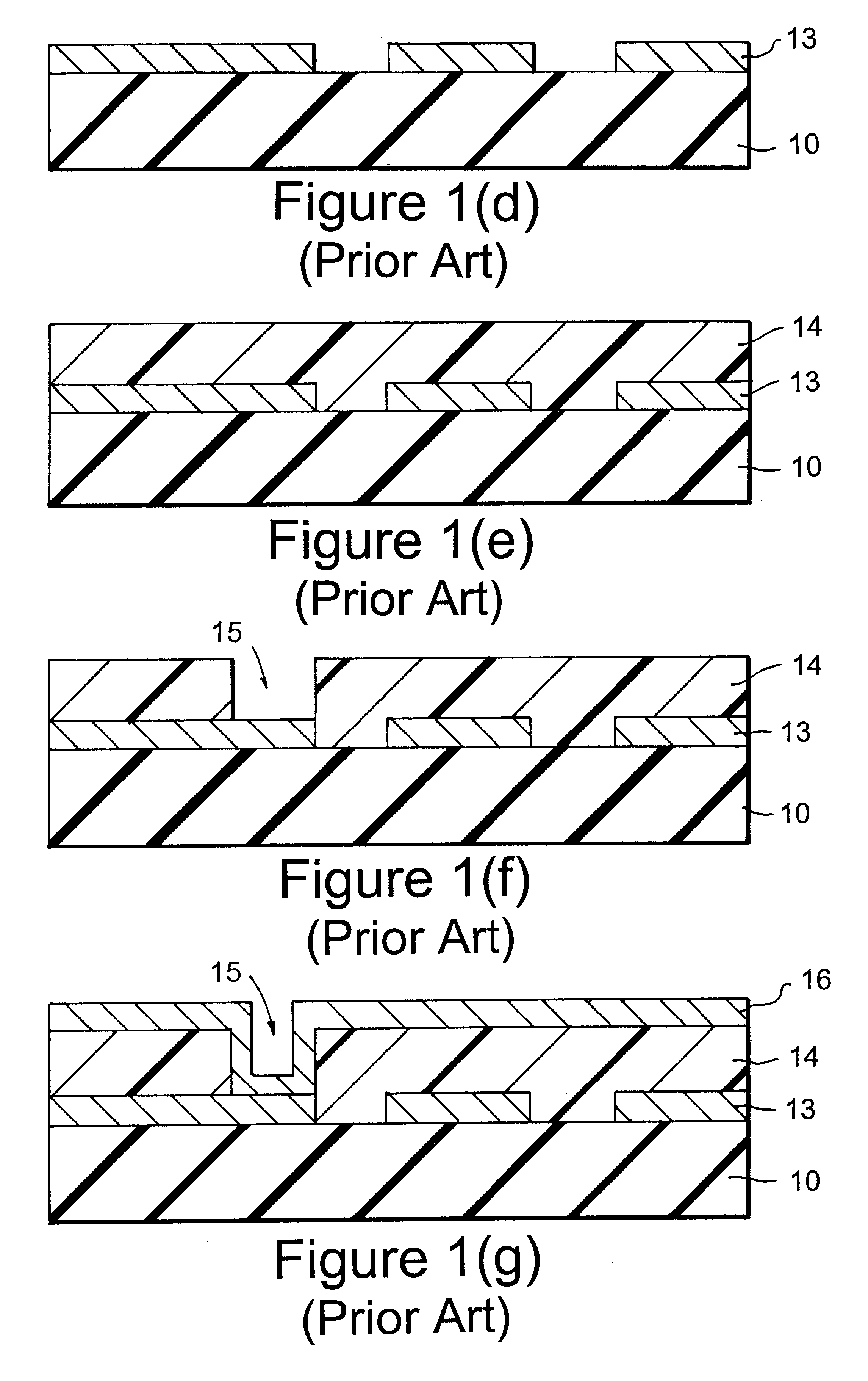 Multilayer printed circuit board having a concave metal portion