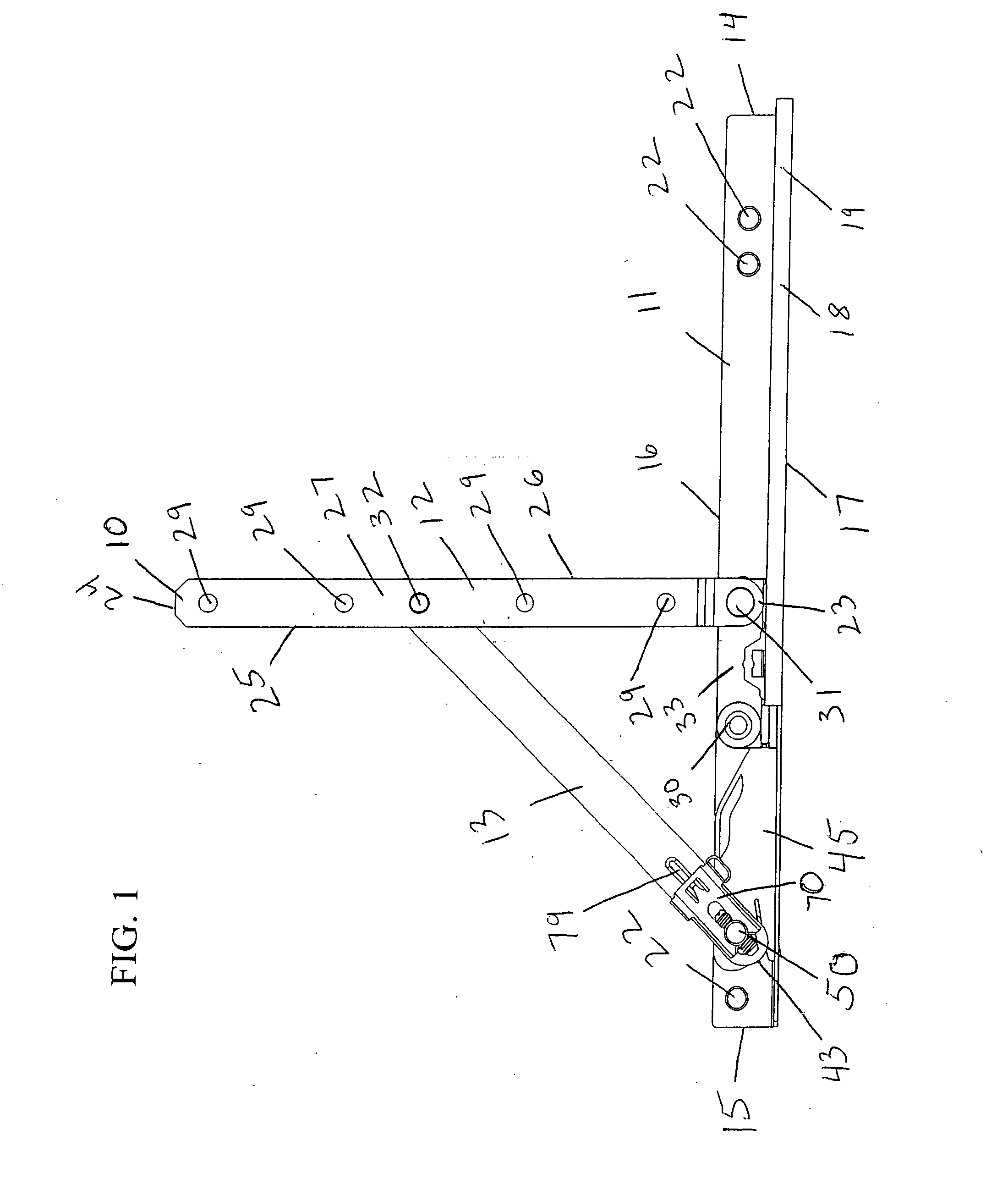 Casement window hinge