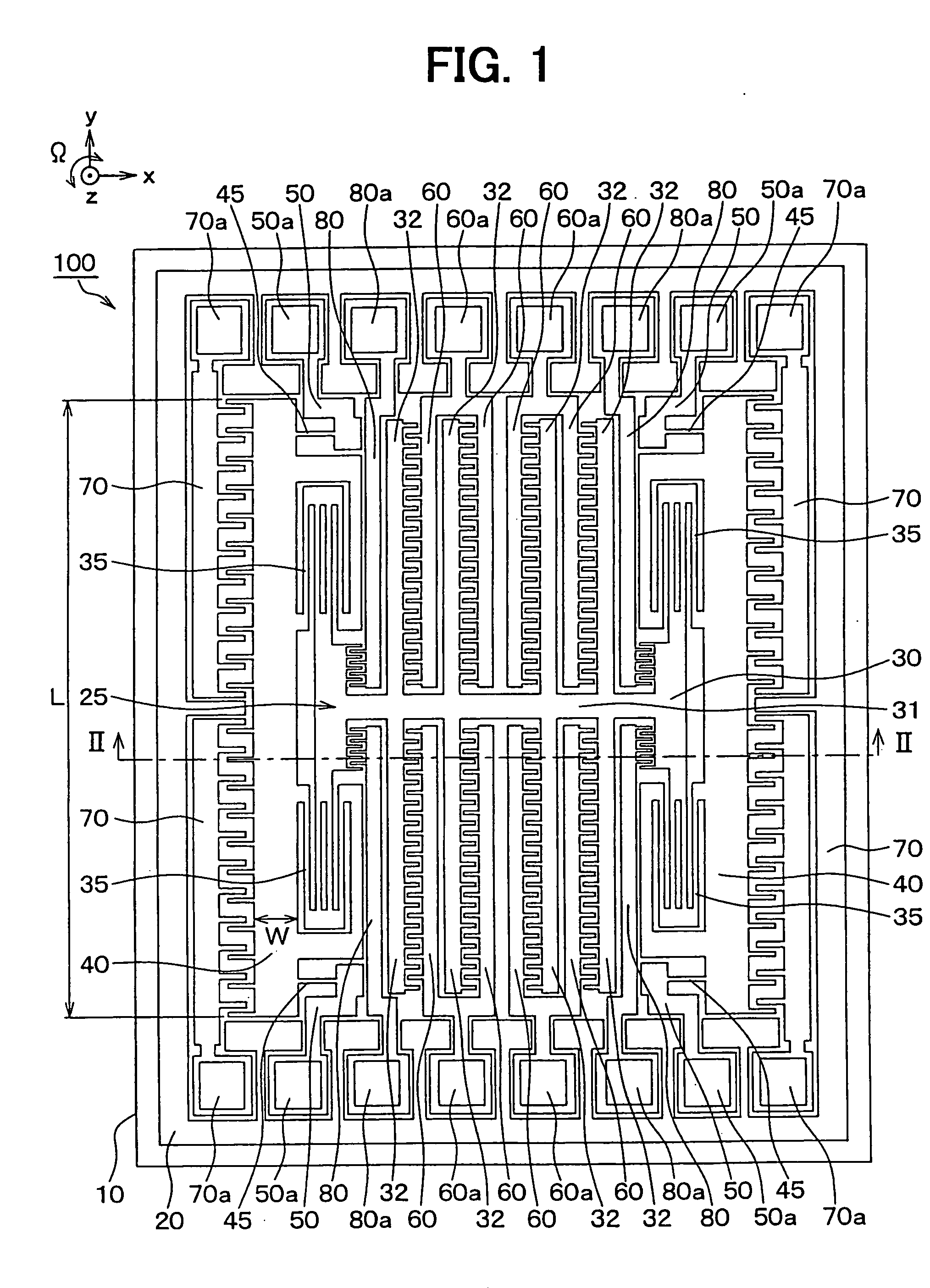 Angular rate sensor and mounting structure of angular rate sensor