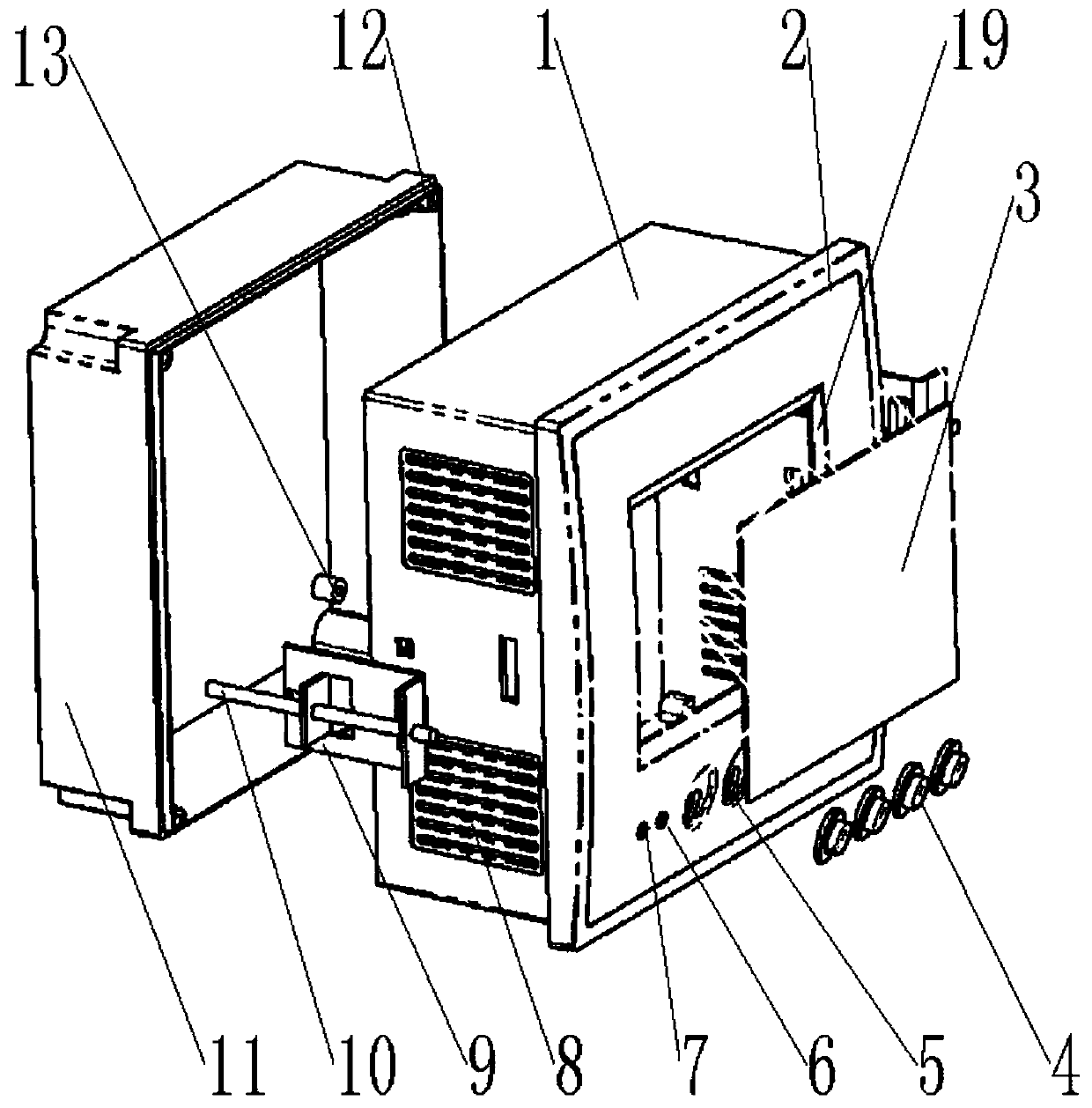 Intelligent electric isolation switch operation box