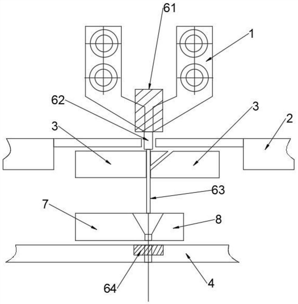 An optimized structure of a small aluminum electrolytic capacitor stack machine