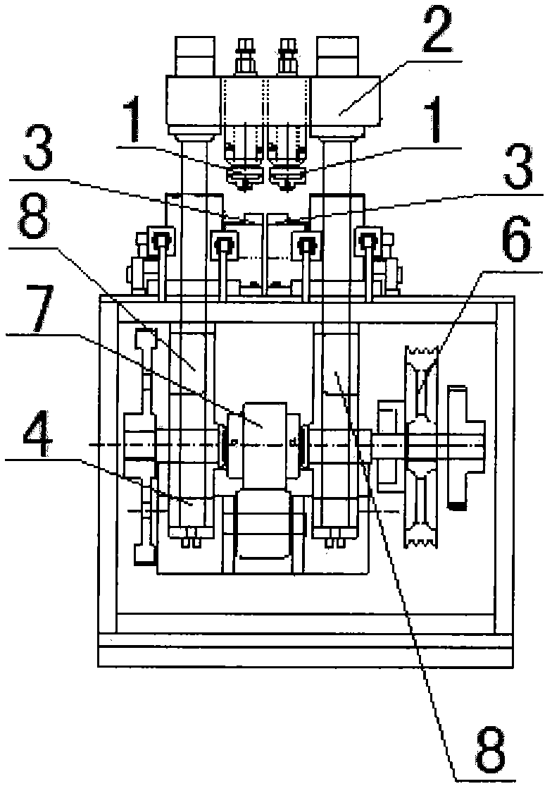 Biserial chain quadrangular riveting machine