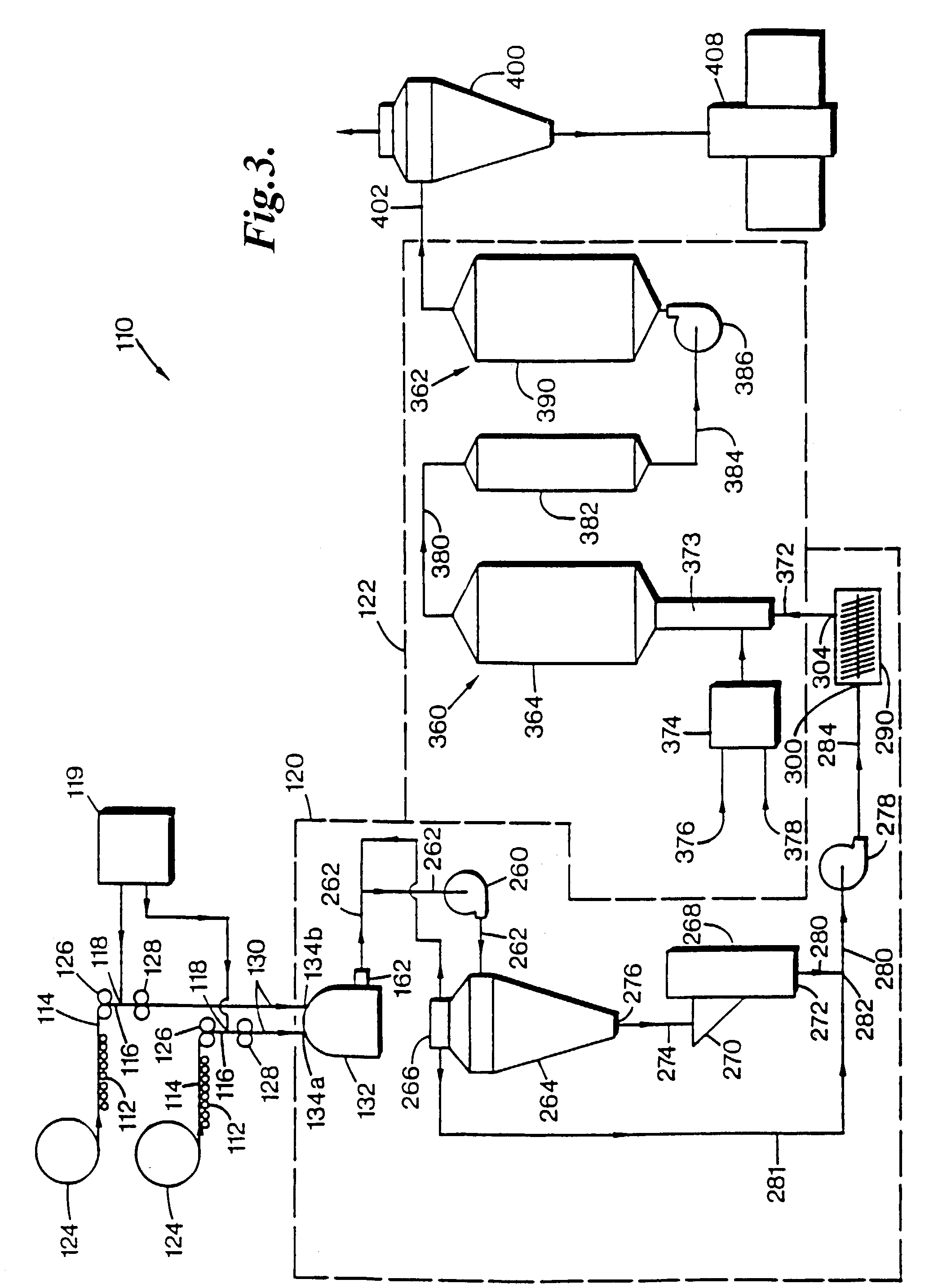 Method of binding binder treated particles to fibers