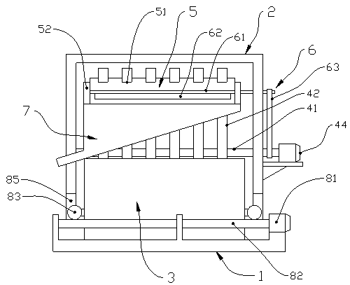 Iron filings magnetic separation device