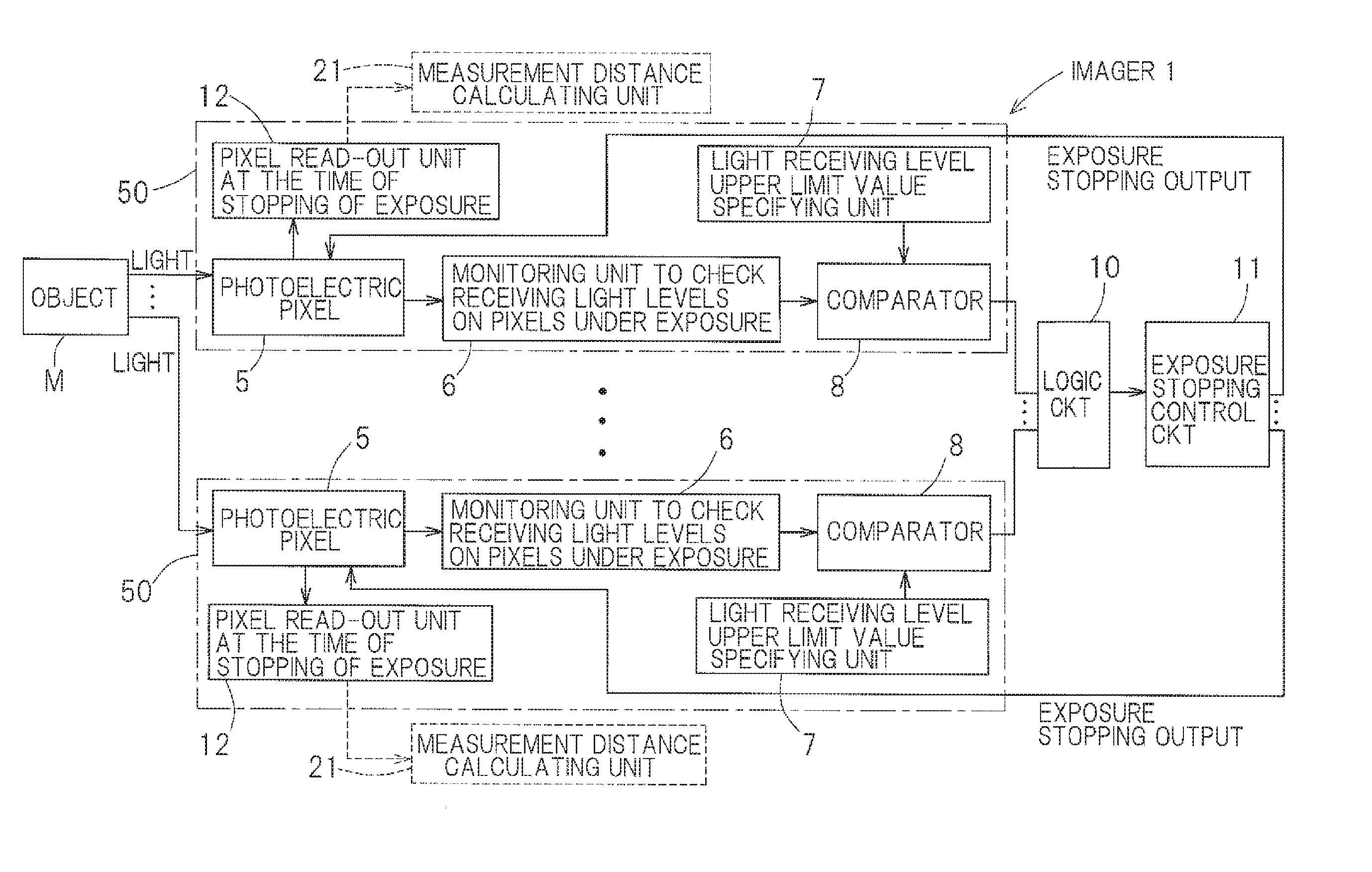 Optical displacement sensor