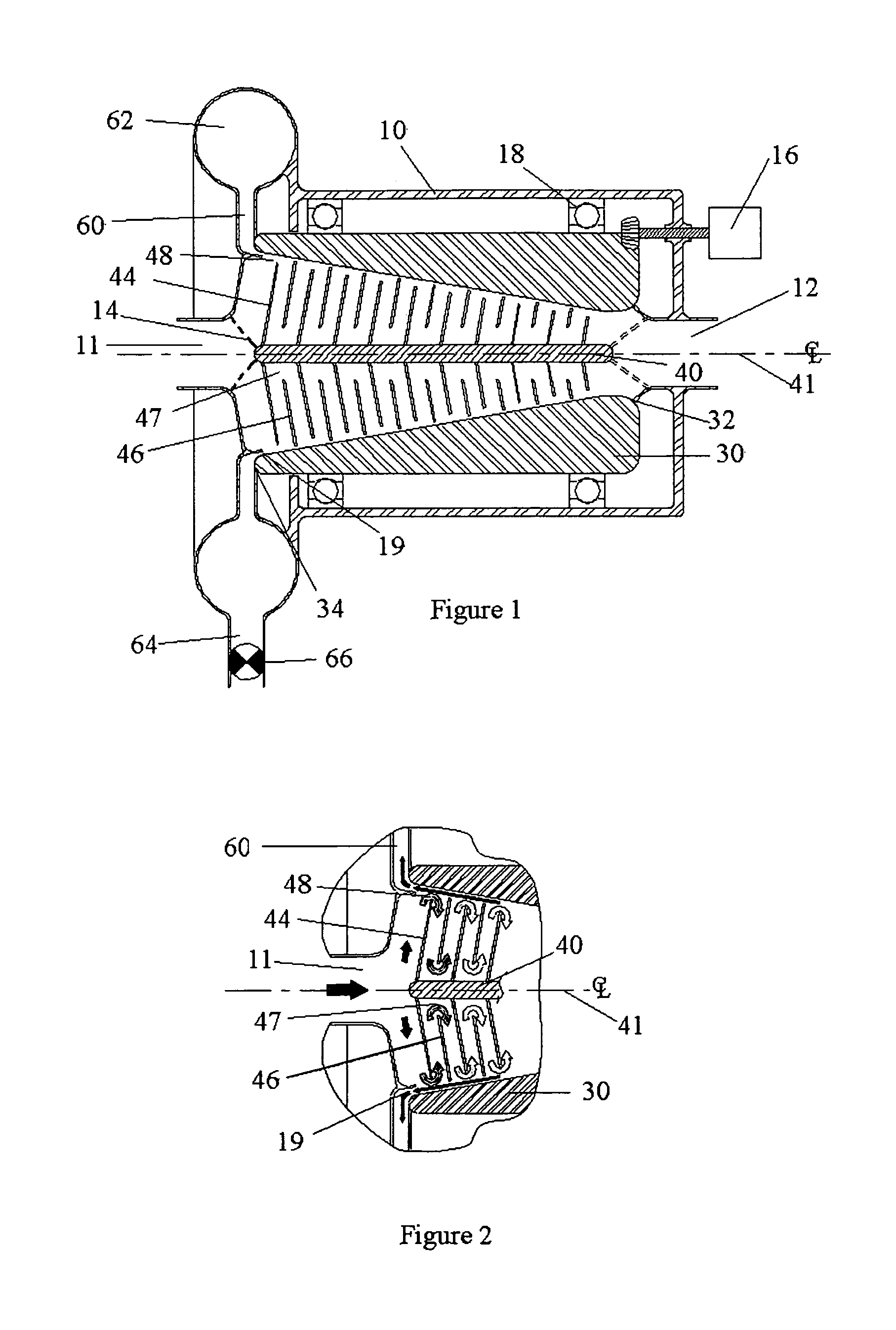 Method and apparatus for separating particles