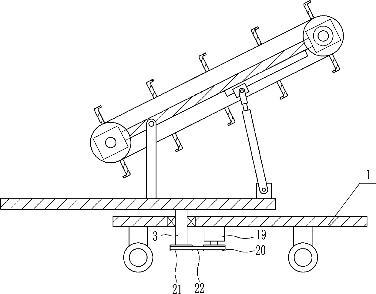 Brick conveying equipment for construction