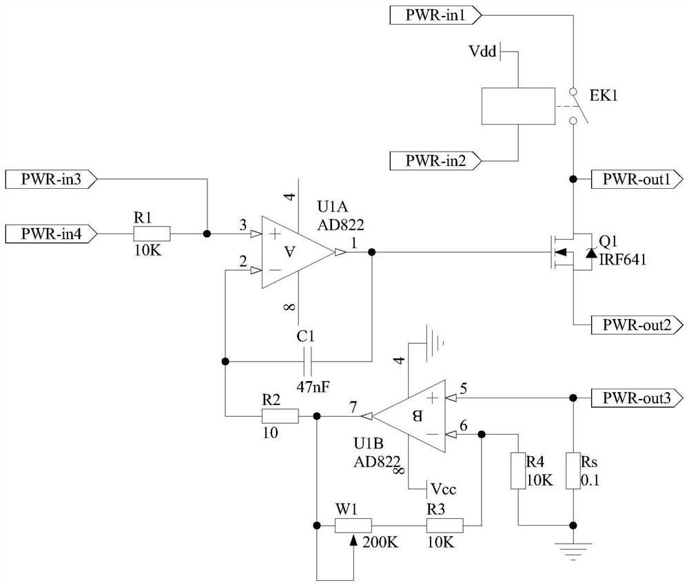 A digital load adaptive variable voltage constant current source circuit