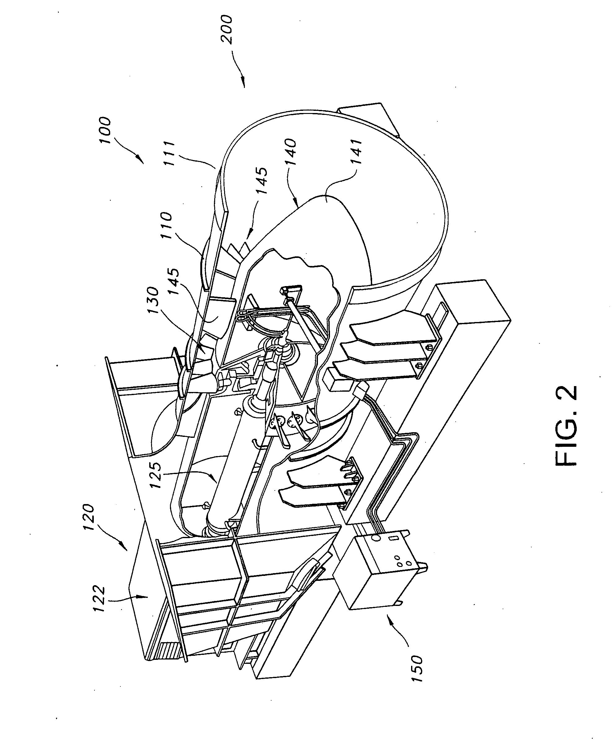 Modular system and method for the catalytic treatment of a gas stream