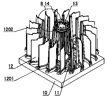 A casting method for a large vacuum pump impeller