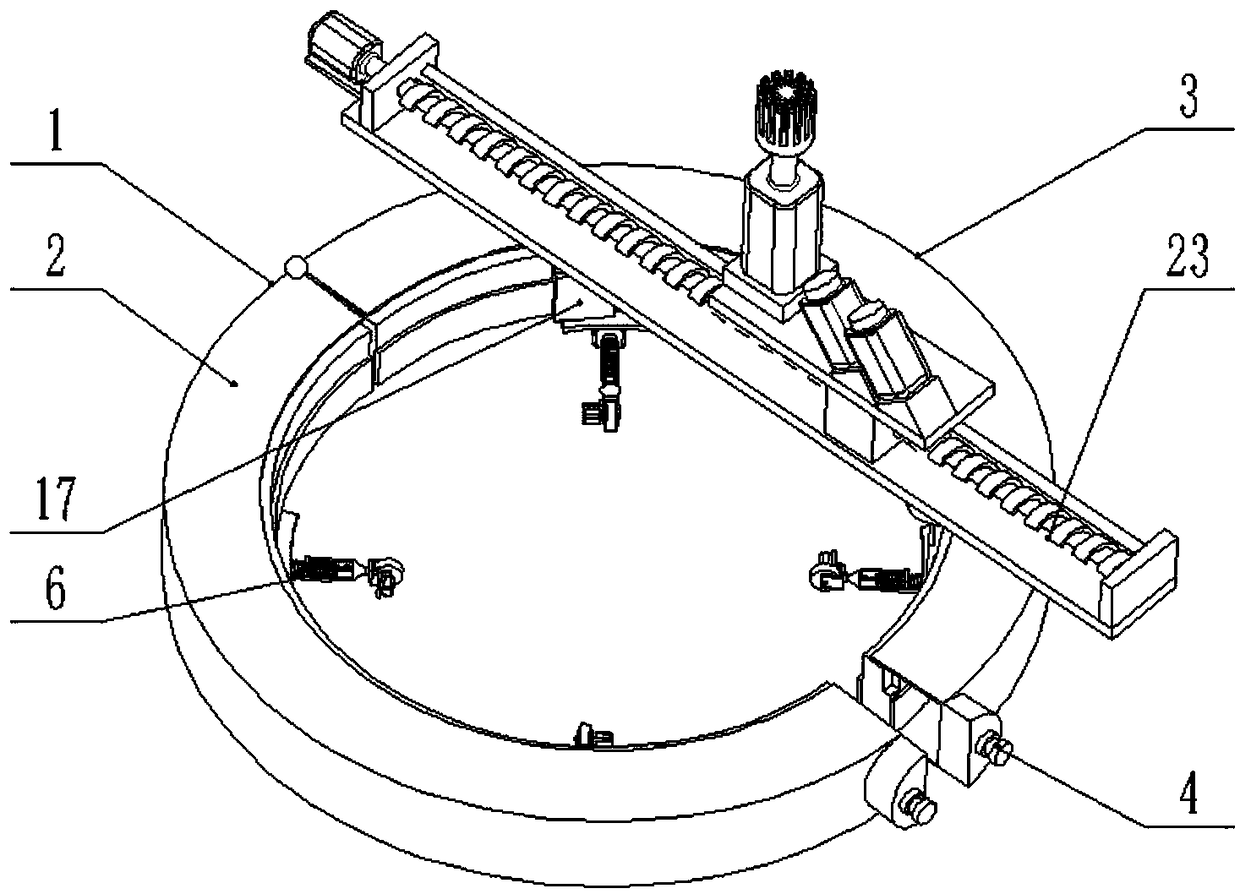 A telephone pole bird nest removing device