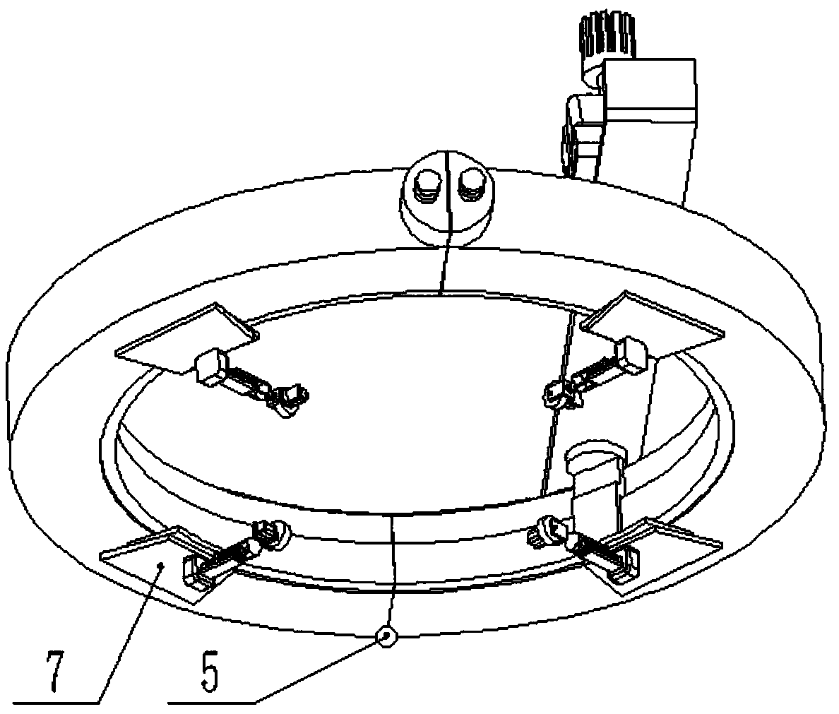 A telephone pole bird nest removing device