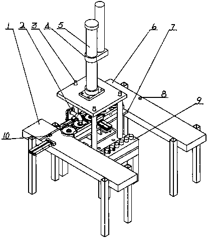 Special automatic extruding machine for belt pulley inner hole