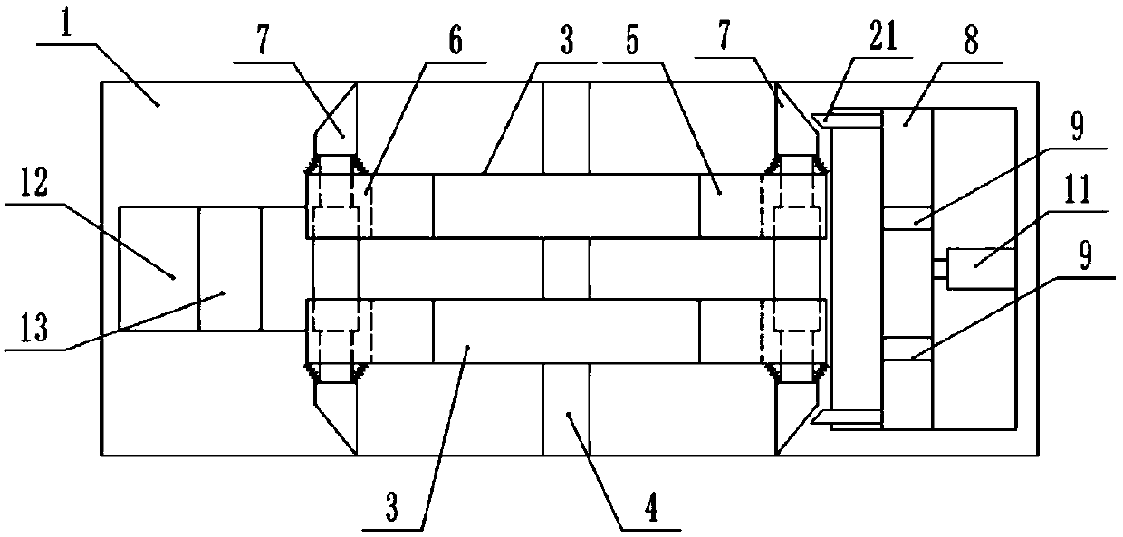 A guardrail punching device