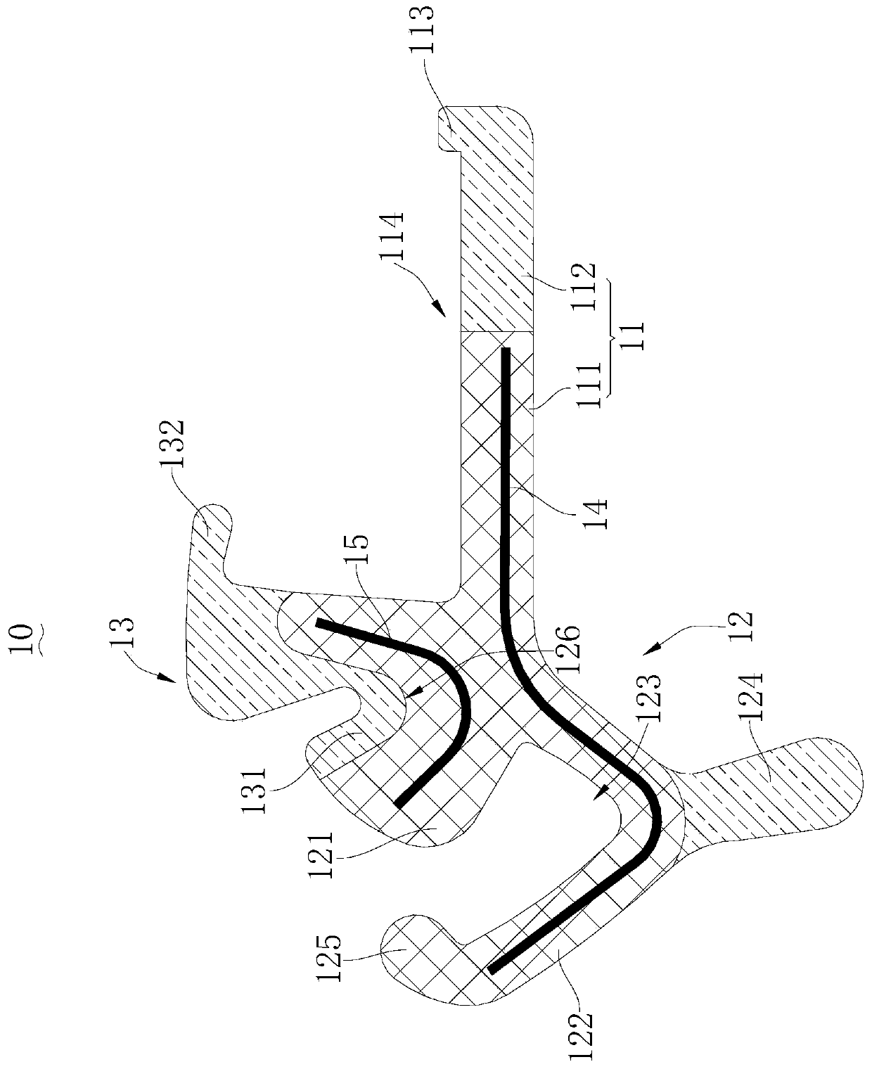 Sealing connector for automobile windshield