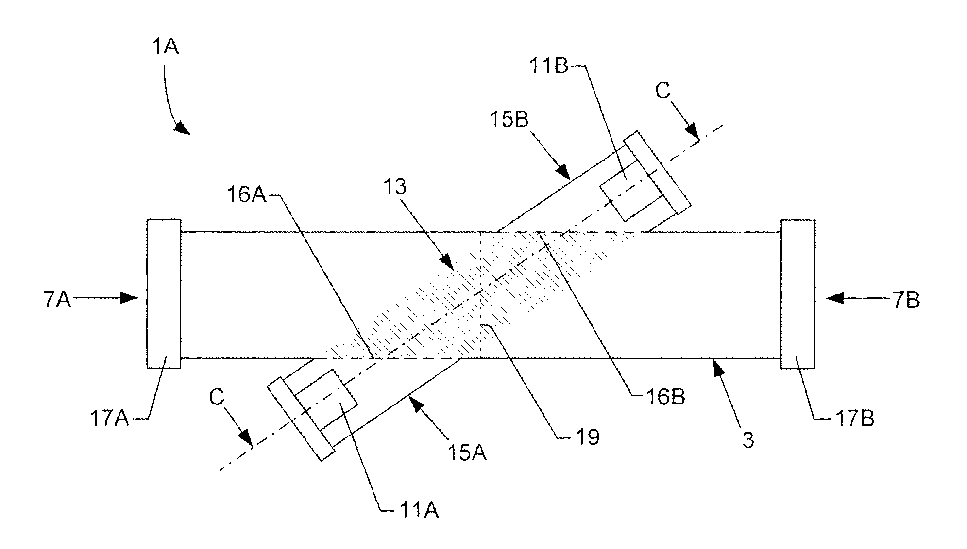 Gas meter for ultrasound measurements in a breathing apparatus