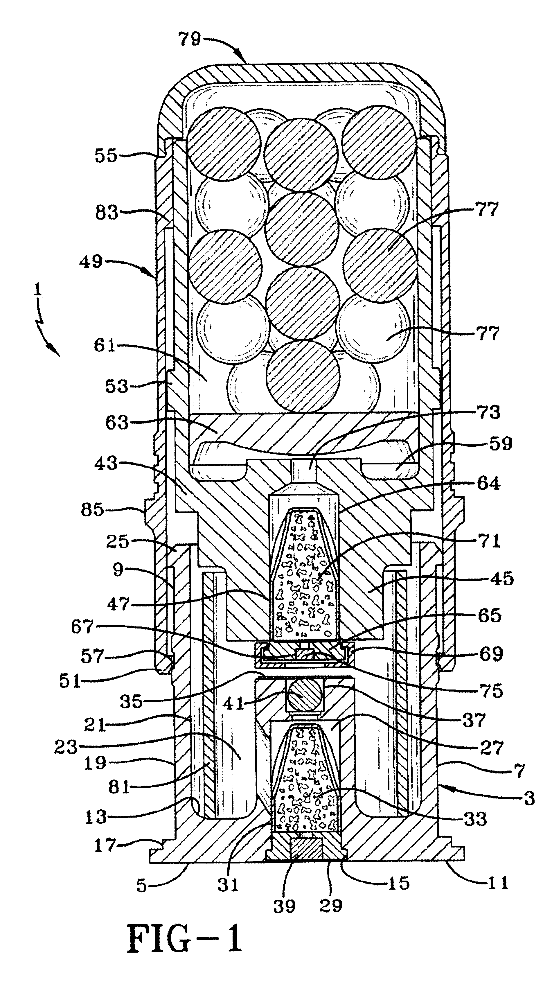 Non-lethal telescoping cartridge