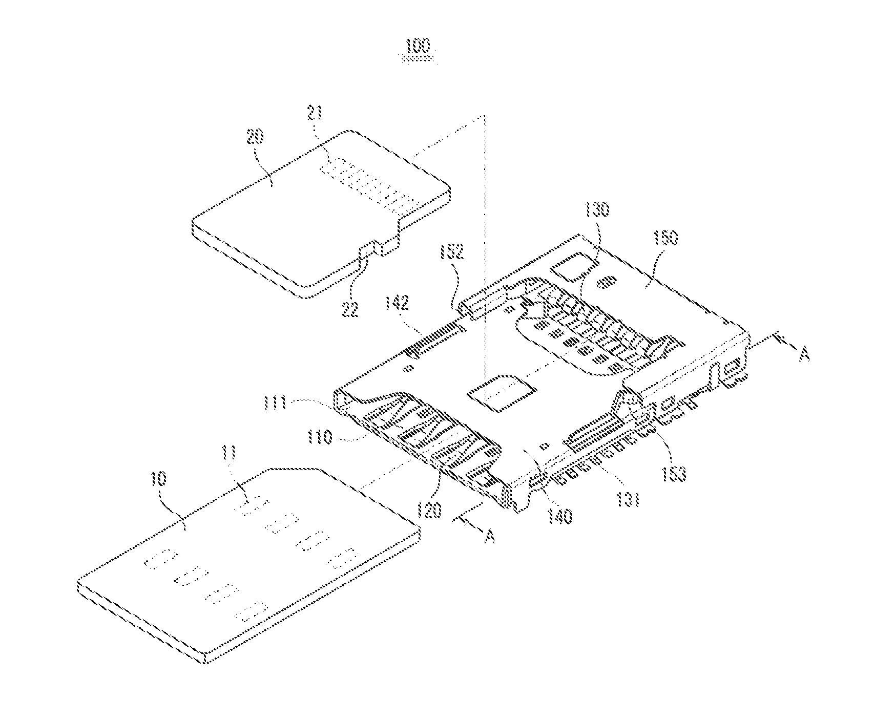 Dual memory card socket