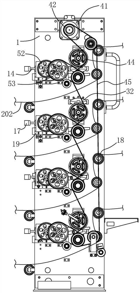 A horizontal dispensing device