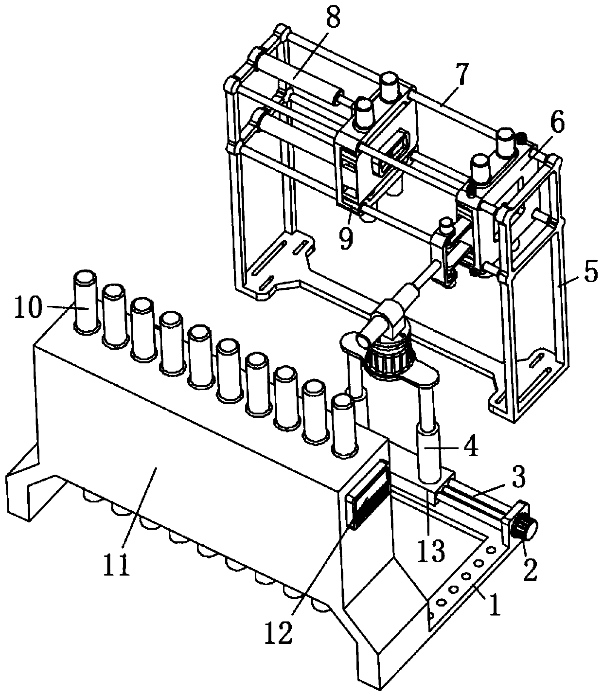 Mould change structure for injection moulding machine