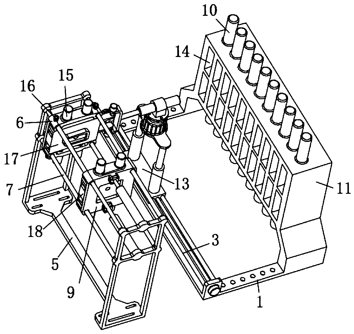 Mould change structure for injection moulding machine