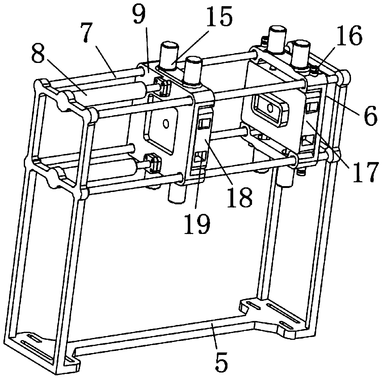 Mould change structure for injection moulding machine