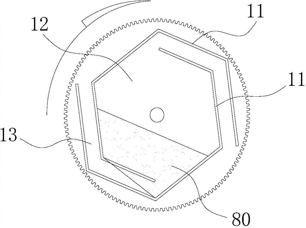 Rotary type automatic discharge electroplating rolling barrel