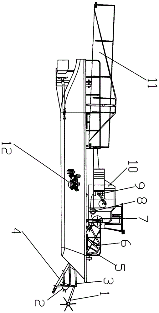 A fully automatic cleaning, drifting and packing integrated ship