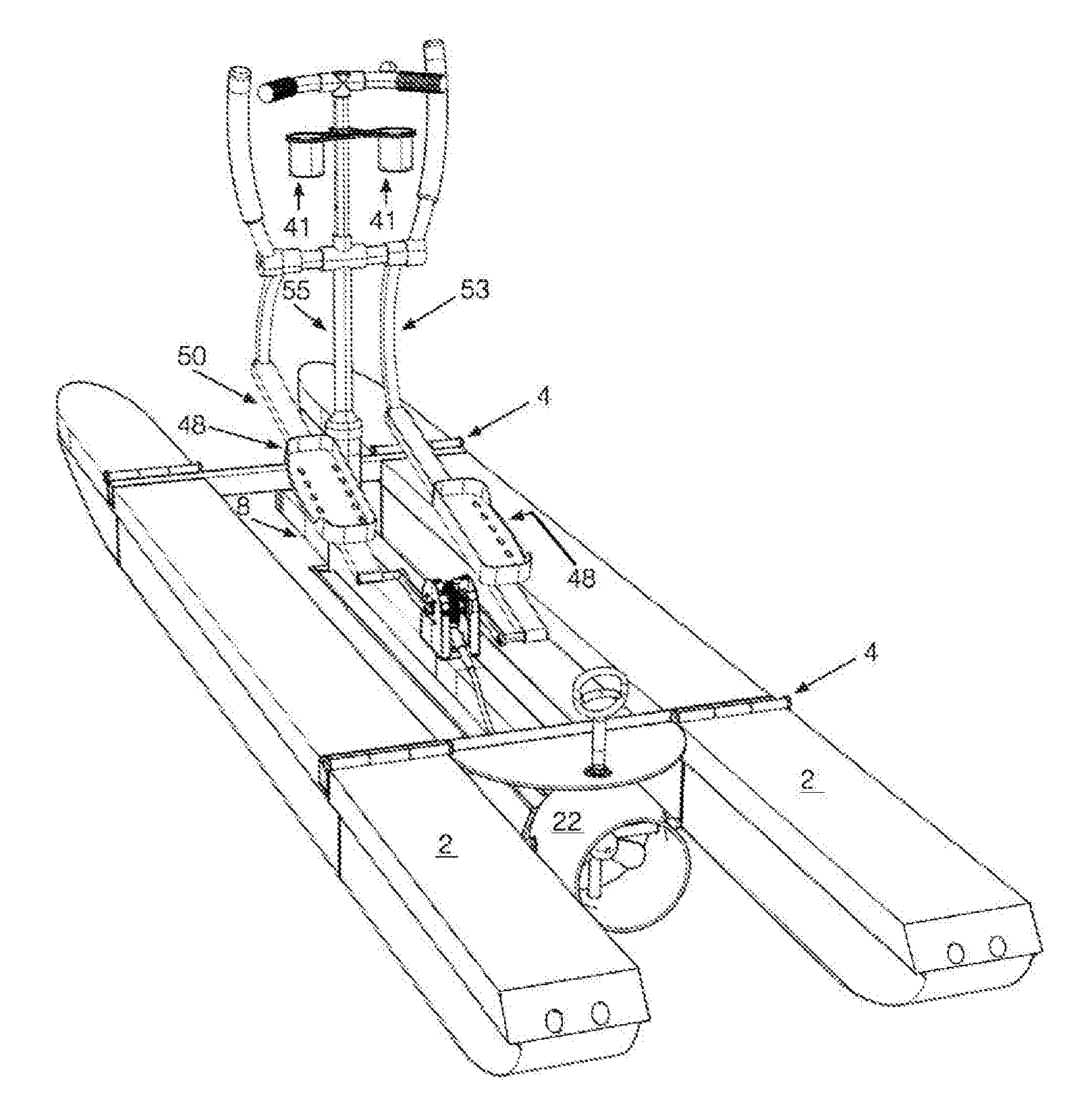 Elliptical human-powered watercraft