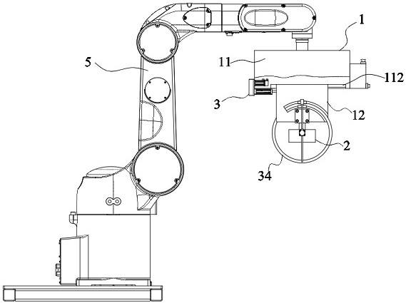 Integrated carrying device for carrying robot