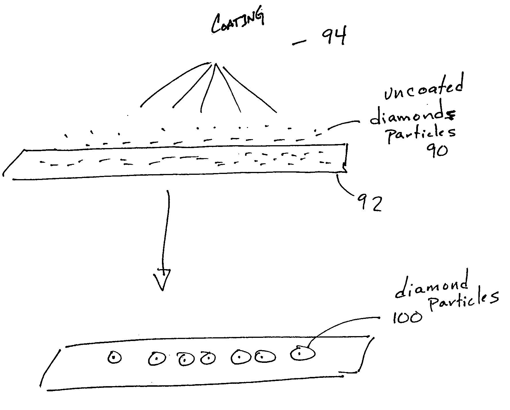 Coated diamonds for use in impregnated diamond bits